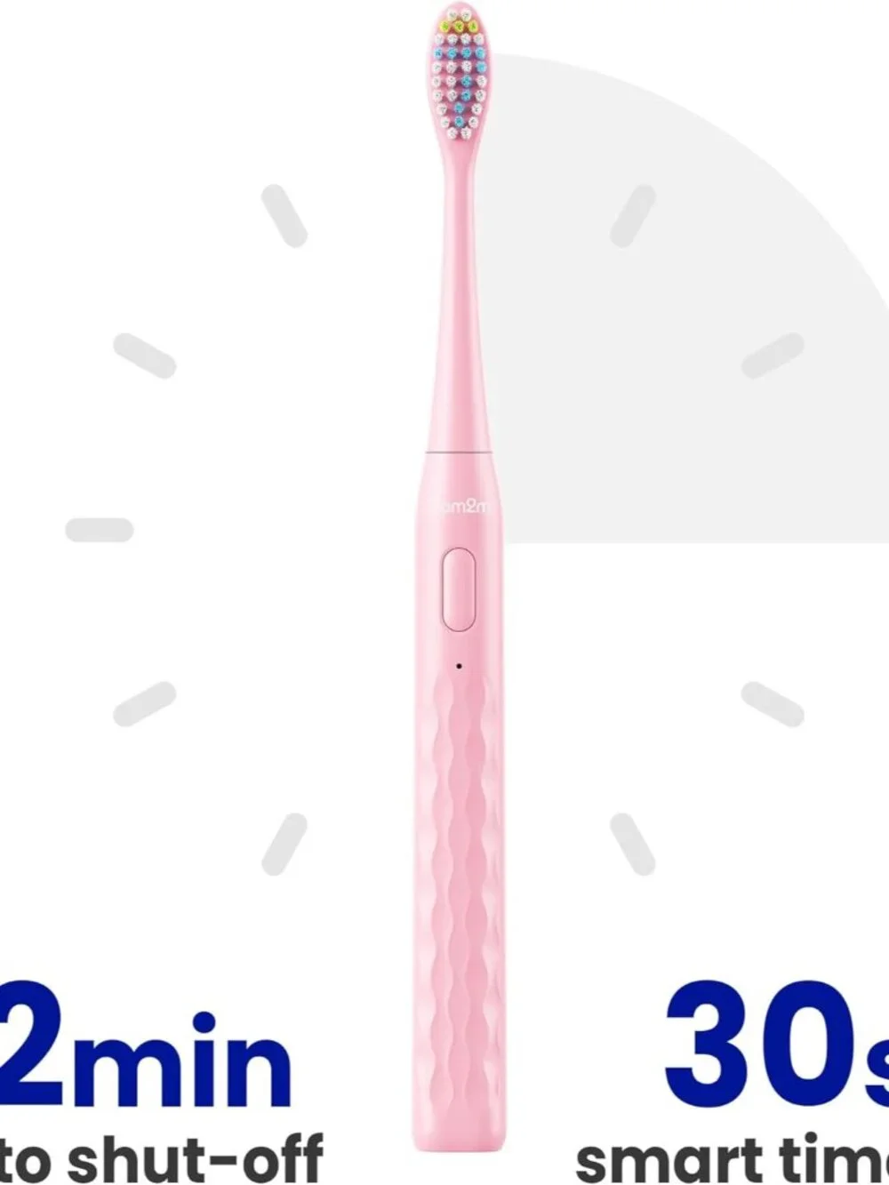 Sonic Travel Electric Toothbrush for Adults&Kids, Travel Case&2 Brush Heads, 1 C
